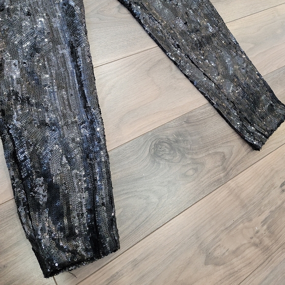 Trouvé Black Sequin Pants - Size S - Picture 11 of 17